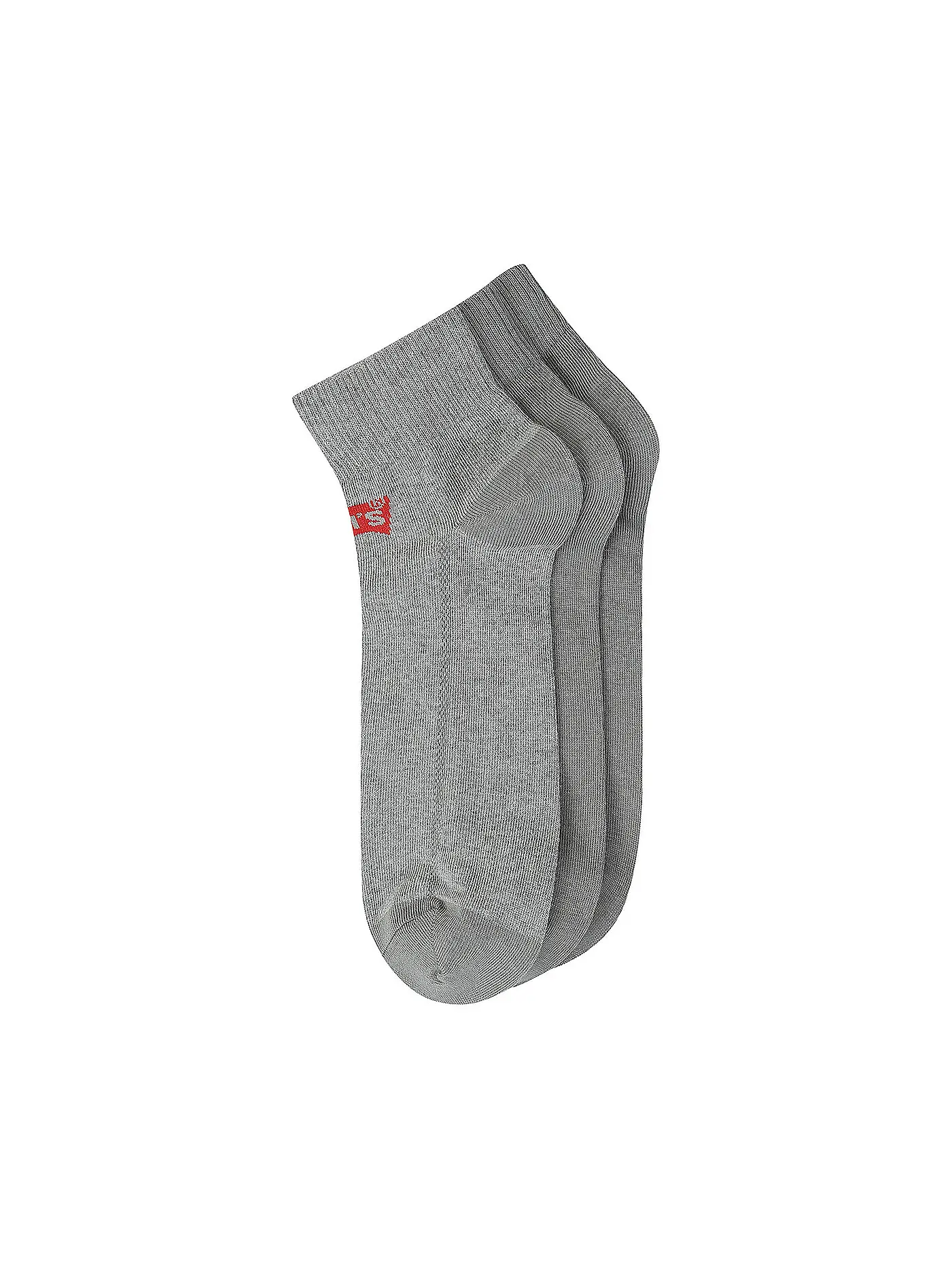 LEVI'S® | Sneaker Socken 3er Pkg. Batwing jet black | hellgrau